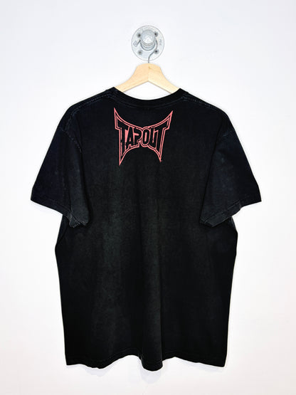 Vintage Y2K Tapout Black Tee Shirt