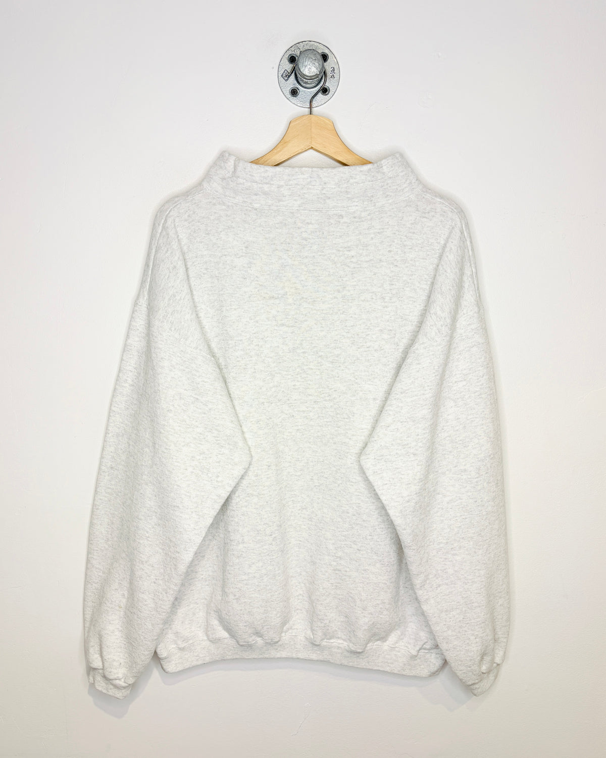 Vintage 90s Disney Epcot Center Ash Grey 1/4 Zip Sweatshirt
