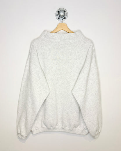 Vintage 90s Disney Epcot Center Ash Grey 1/4 Zip Sweatshirt
