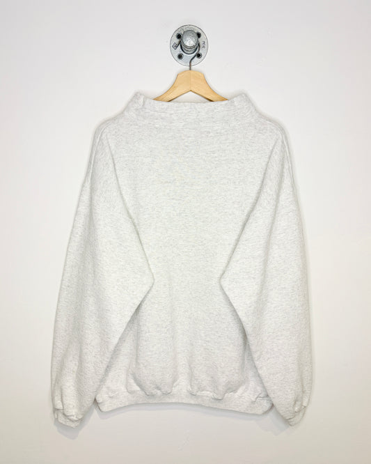 Vintage 90s Disney Epcot Center Ash Grey 1/4 Zip Sweatshirt
