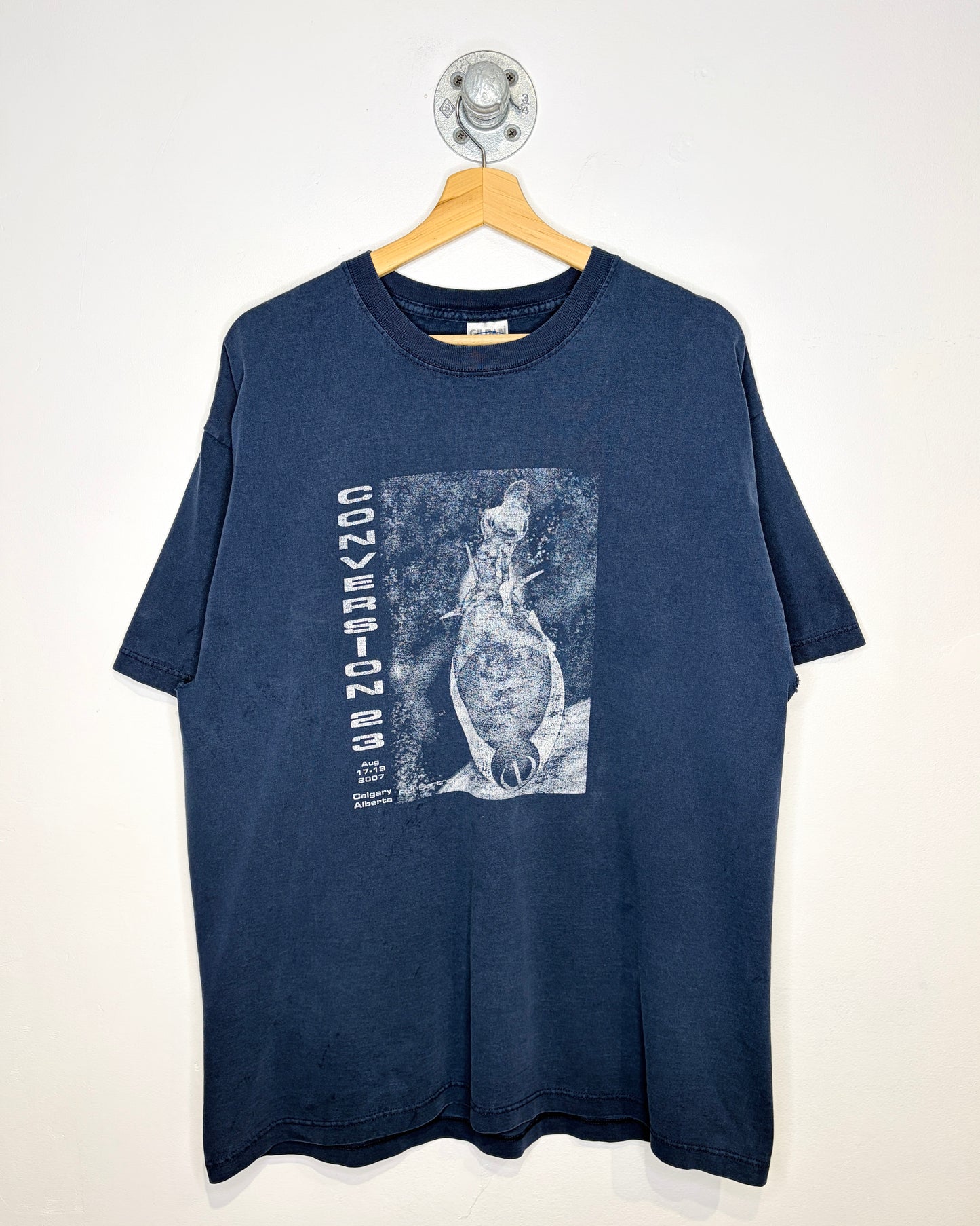2007 Conversion 23 Calgary AB Navy Tee Shirt