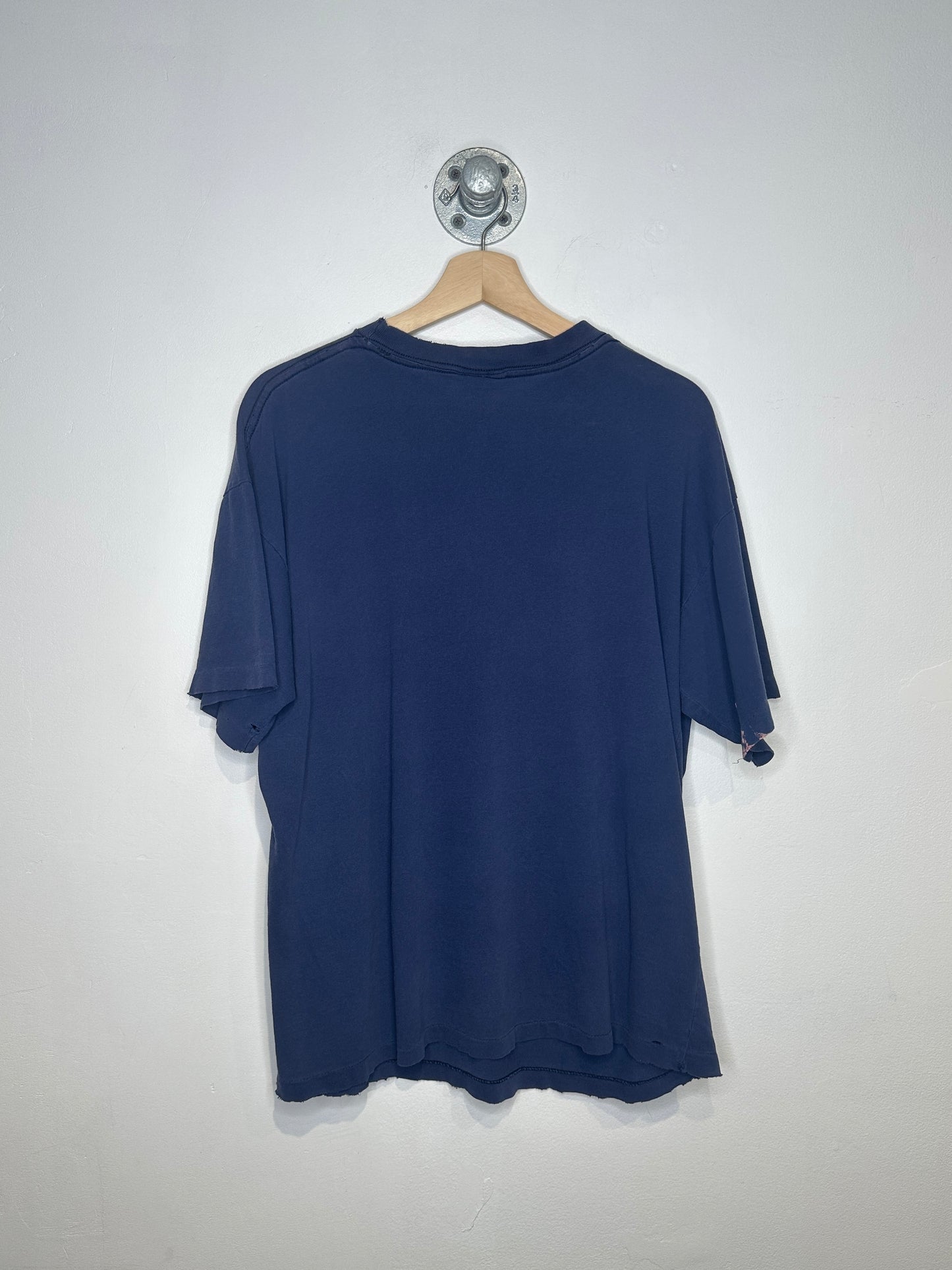 Vintage 1990s Coca-Cola Polar Bear Navy Distressed Tee Shirt