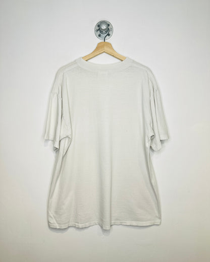 Vintage 2000s The Wilds Of Canada Moose Print Cream Tee Shirt
