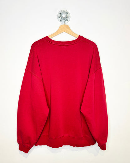 Vintage 2000s Deep Red Painters Crewneck Sweatshirt