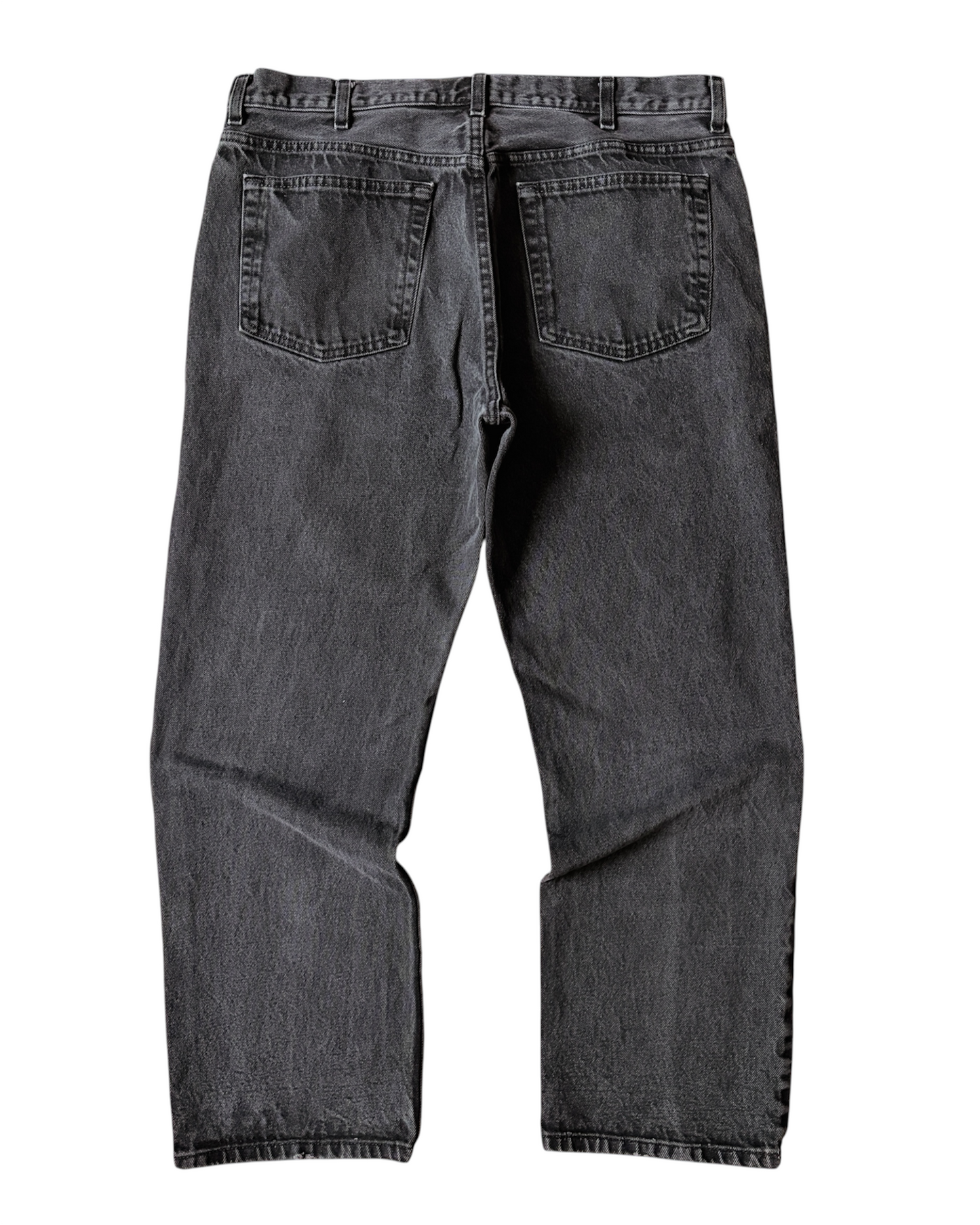 Vintage Faded Glory Relaxed Fit Faded Black Jeans
