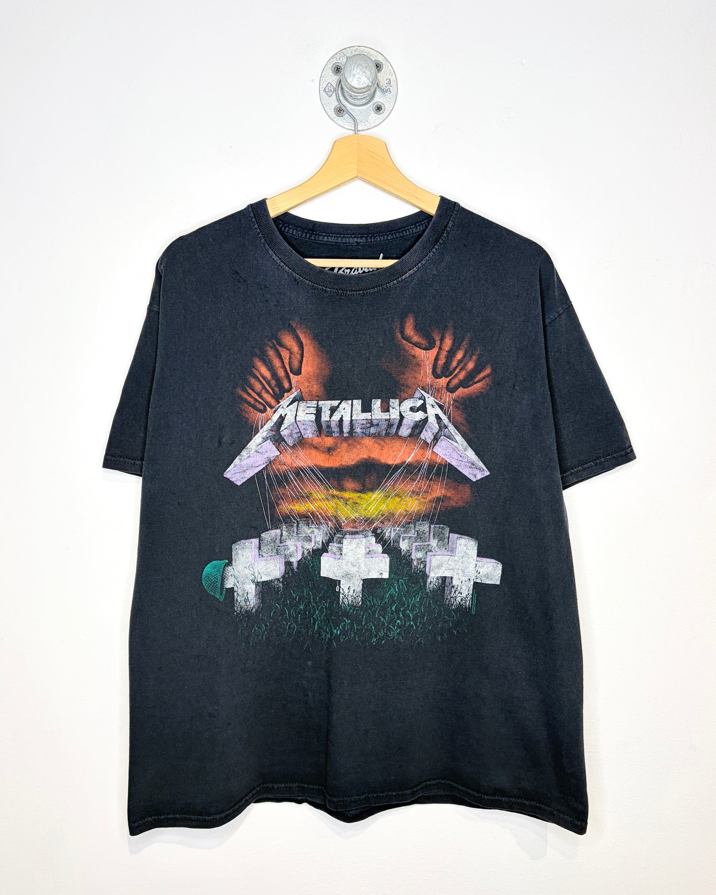 Metallica Master Of Puppets Black Tee Shirt