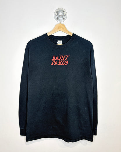 Saint Pablo Tour Kim Black Longsleeve Shirt
