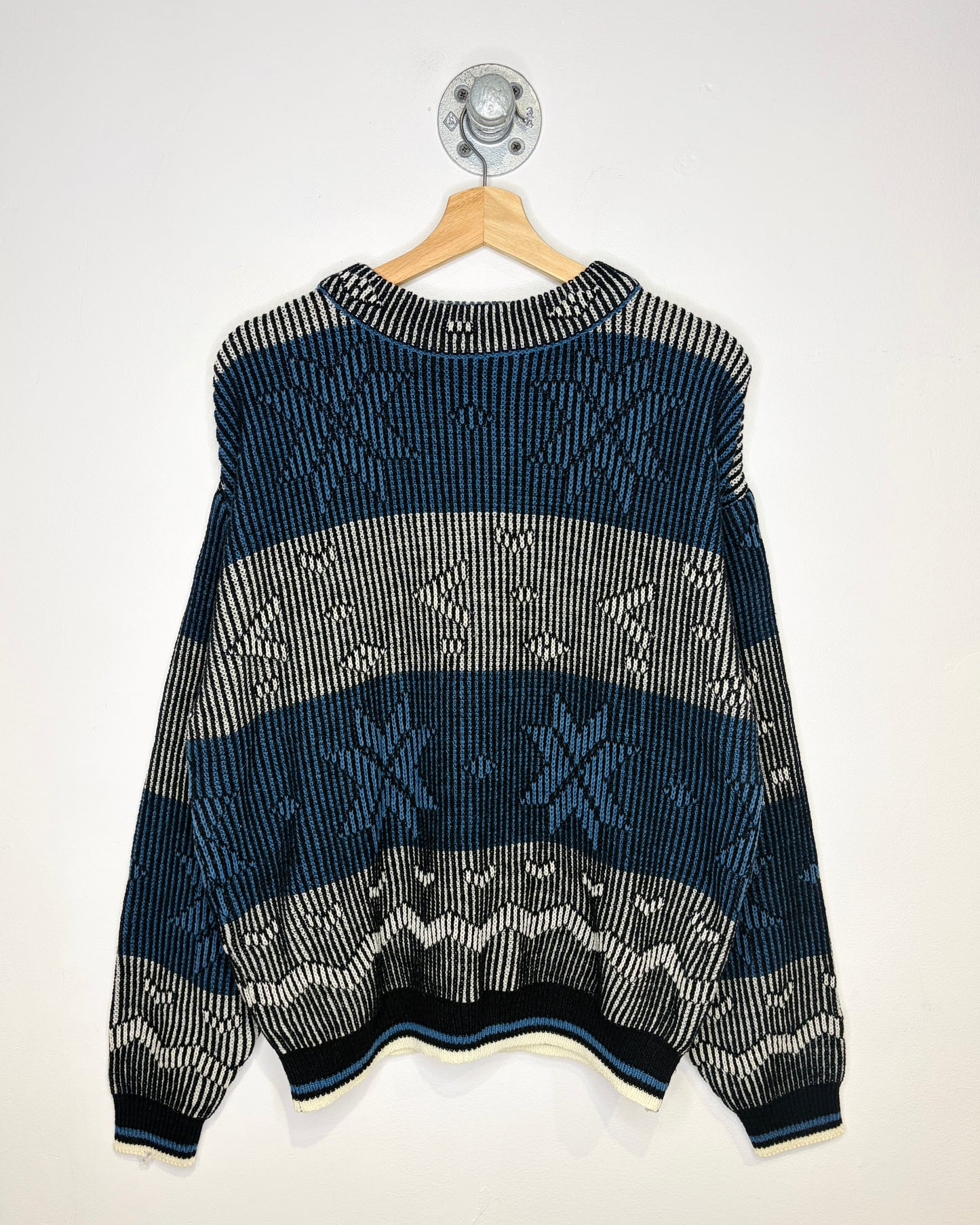 Vintage 90s Kistu 3D Abstract Knit Sweater