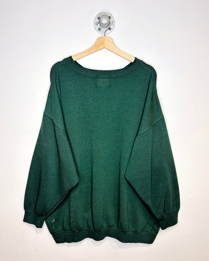 Vintage 1990s Exp Jeans Green Crewneck Sweatshirt