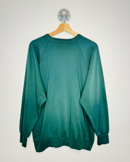 Vintage 90s Johnny Bo’s Green Raglan Crewneck Sweatshirt