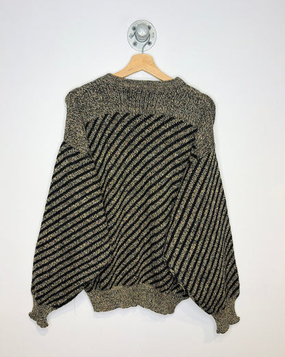 Vintage 90s J. J. Cochran Abstract Earth Tone Sweater