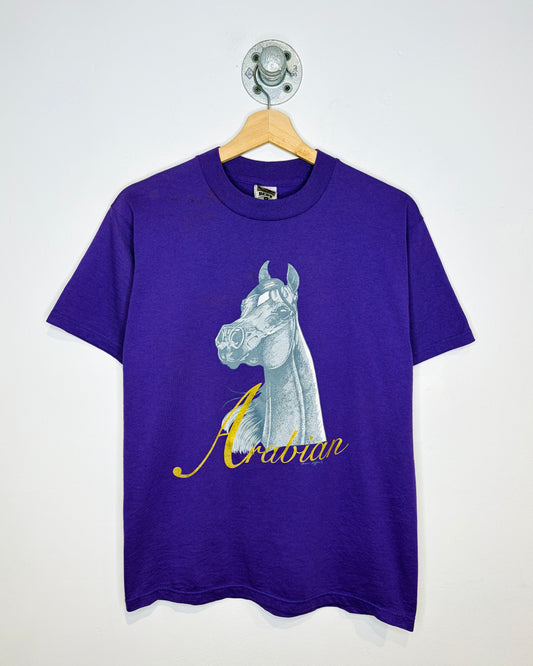 Vintage 90s Arabian Horse Purple Tee Shirt