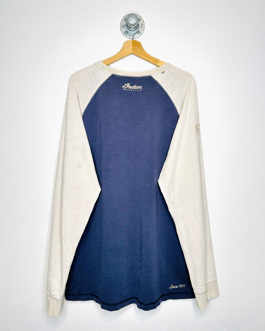 2000s Indian Motorcycle Twotone Longsleeve Shirt