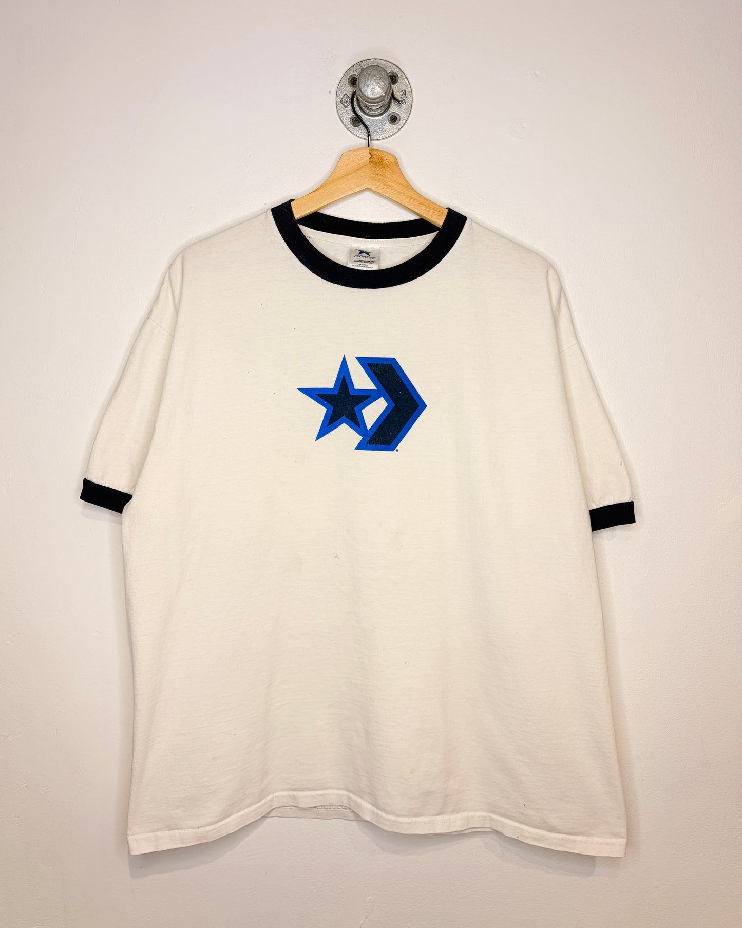 Vintage Converse White & Navy Ringer Tee Shirt