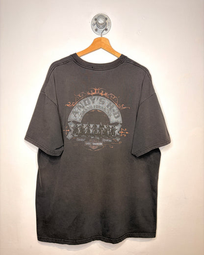 2007 Harley Davidson “Kickin’ Asphalt” Black Tee Shirt