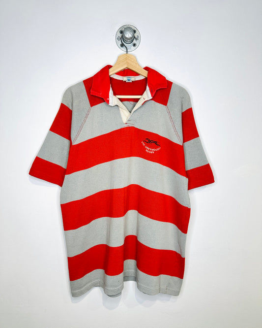 Vintage 1980s Vancouver Rugby Club Red And Grey Shirt
