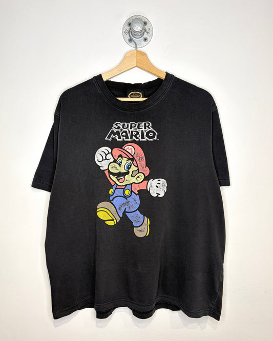 2010 Nintendo Super Mario Faded Black Promo Shirt