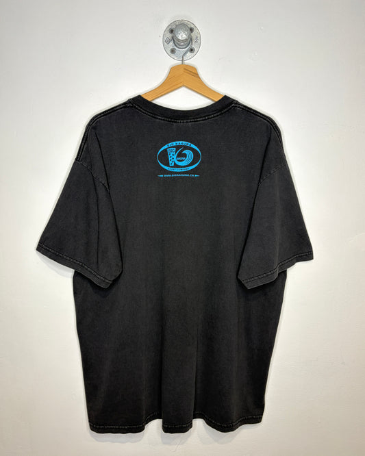 Vintage Game Star Basketball Tourney Faded Black Tee Shirt
