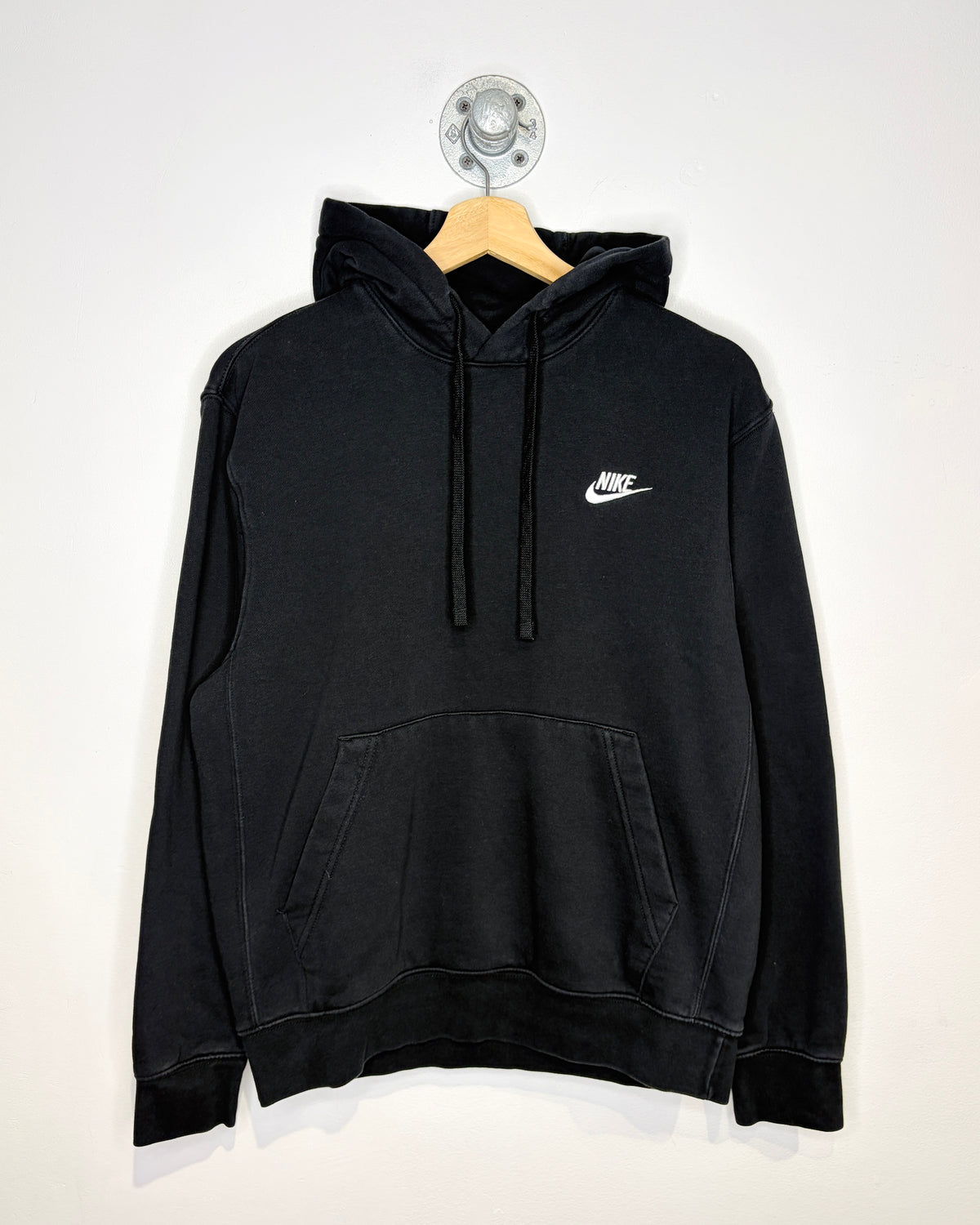 Nike Embroidered Mini Logo Black Hoodie