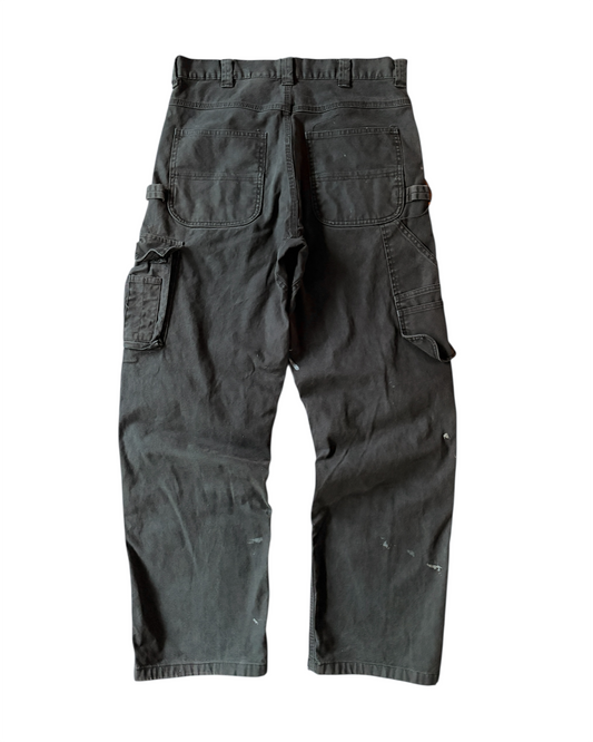 2000s Dakota Faded Black Double Knee Work Pants