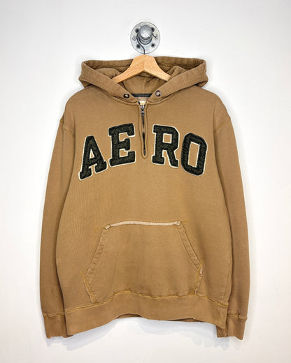 2000s Aeropostale Earth Tone 1/4 Zip Hoodie