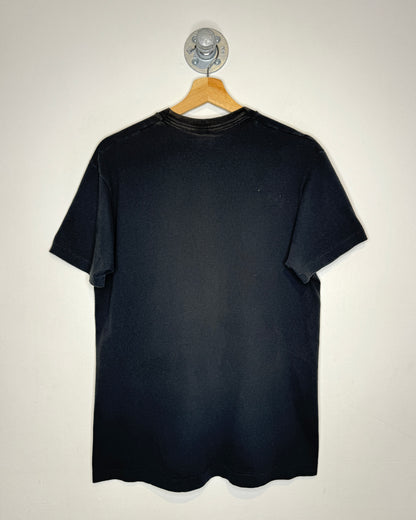 Vintage 80s Blank Faded Black Pocket Tee Shirt