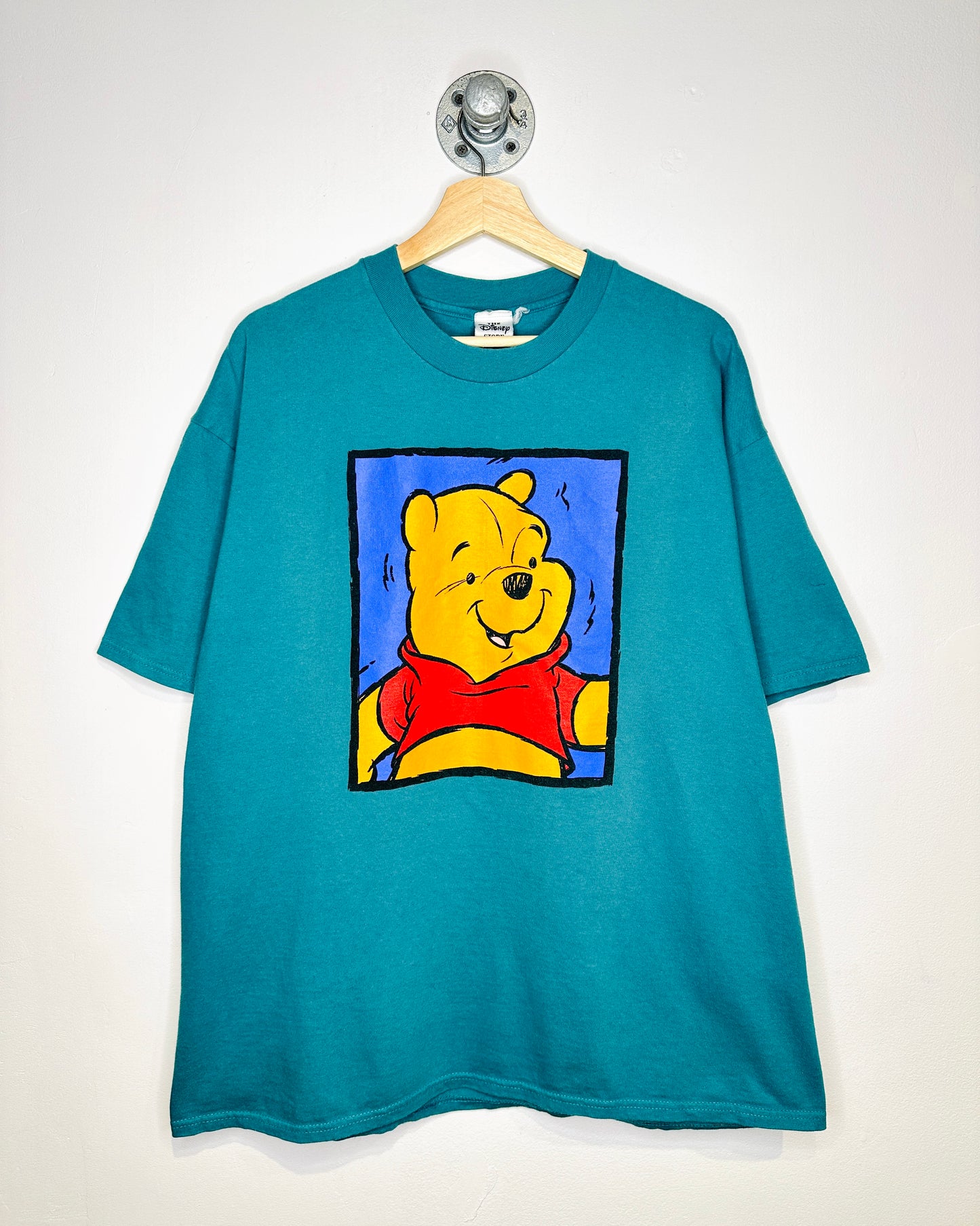Vintage 90s Disney Winnie The Pooh Teal Tee Shirt