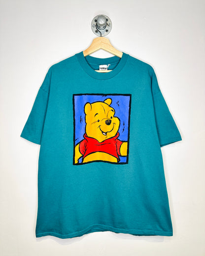 Vintage 90s Disney Winnie The Pooh Teal Tee Shirt