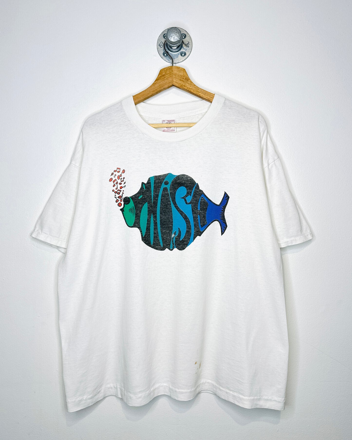 Vintage 90s Phish White Band Tee Shirt