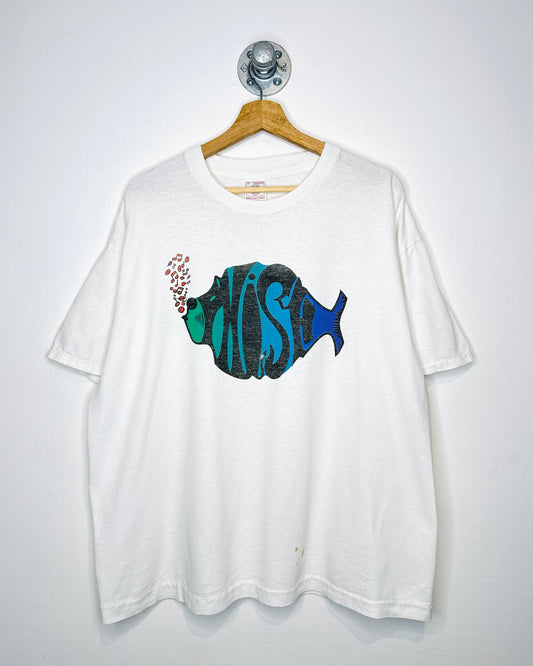 Vintage 90s Phish White Band Tee Shirt