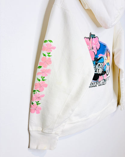 2007 Women’s Biketober Fest Daytona Beach White Zip Up Hoodie