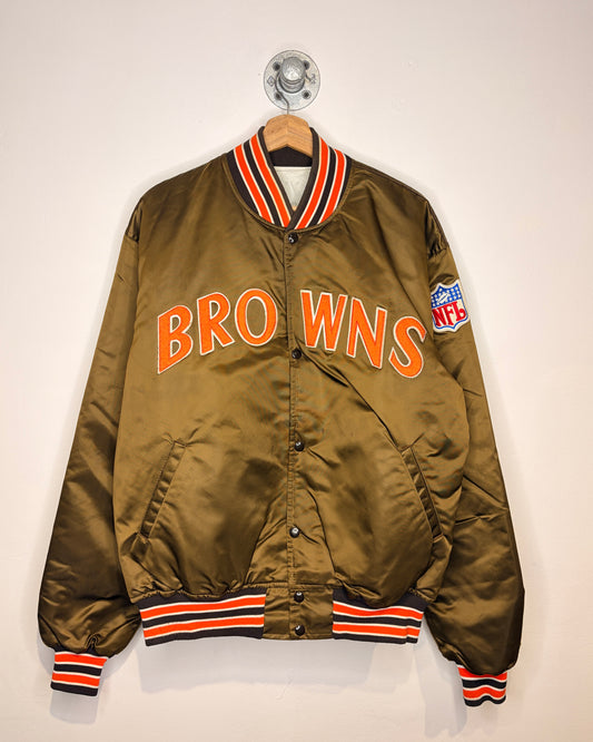 Vintage 90s Starter Pro Line Cleveland Browns Satin Jacket