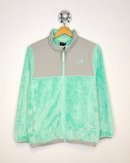 The North Face Light Green Fleece Zip Up Jacket