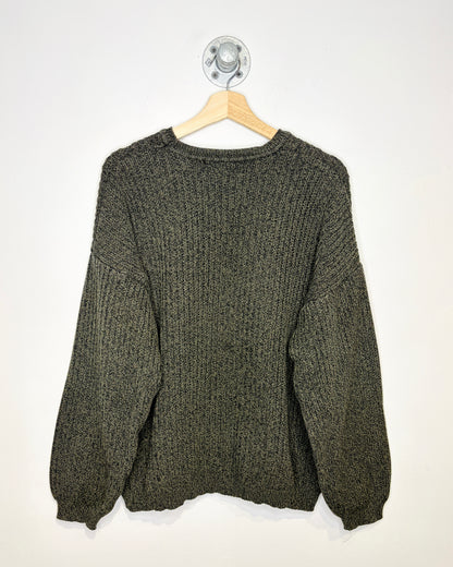 Vintage 90s Boxy Consensus Earth Tone 100% Cotton Earth Tone Sweater