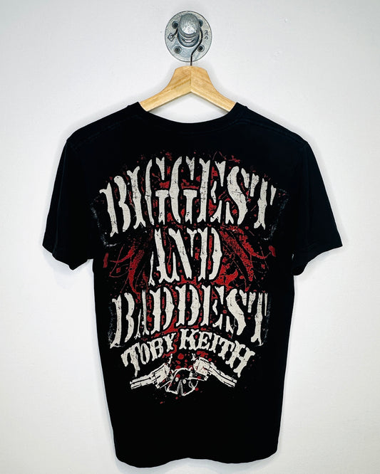 2000s Toby Keith Biggest And Baddest Black Tee Shirt