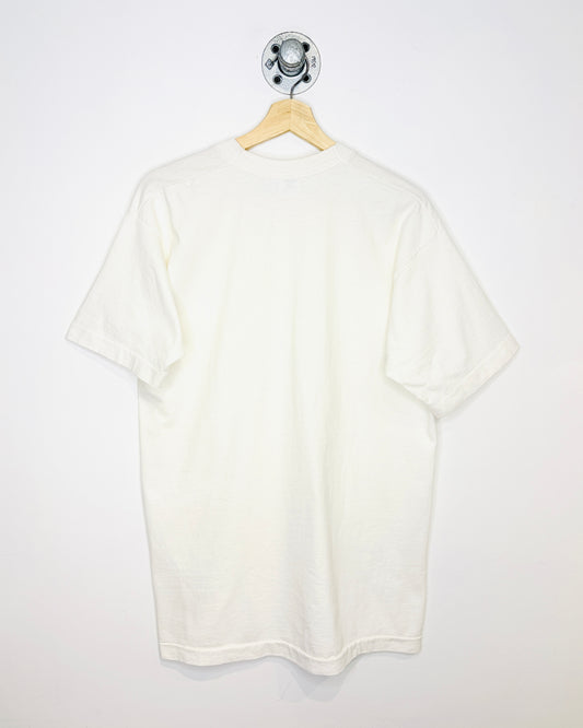 Vintage 90s Hooked On Phonics Worked For Me White Tee Shirt