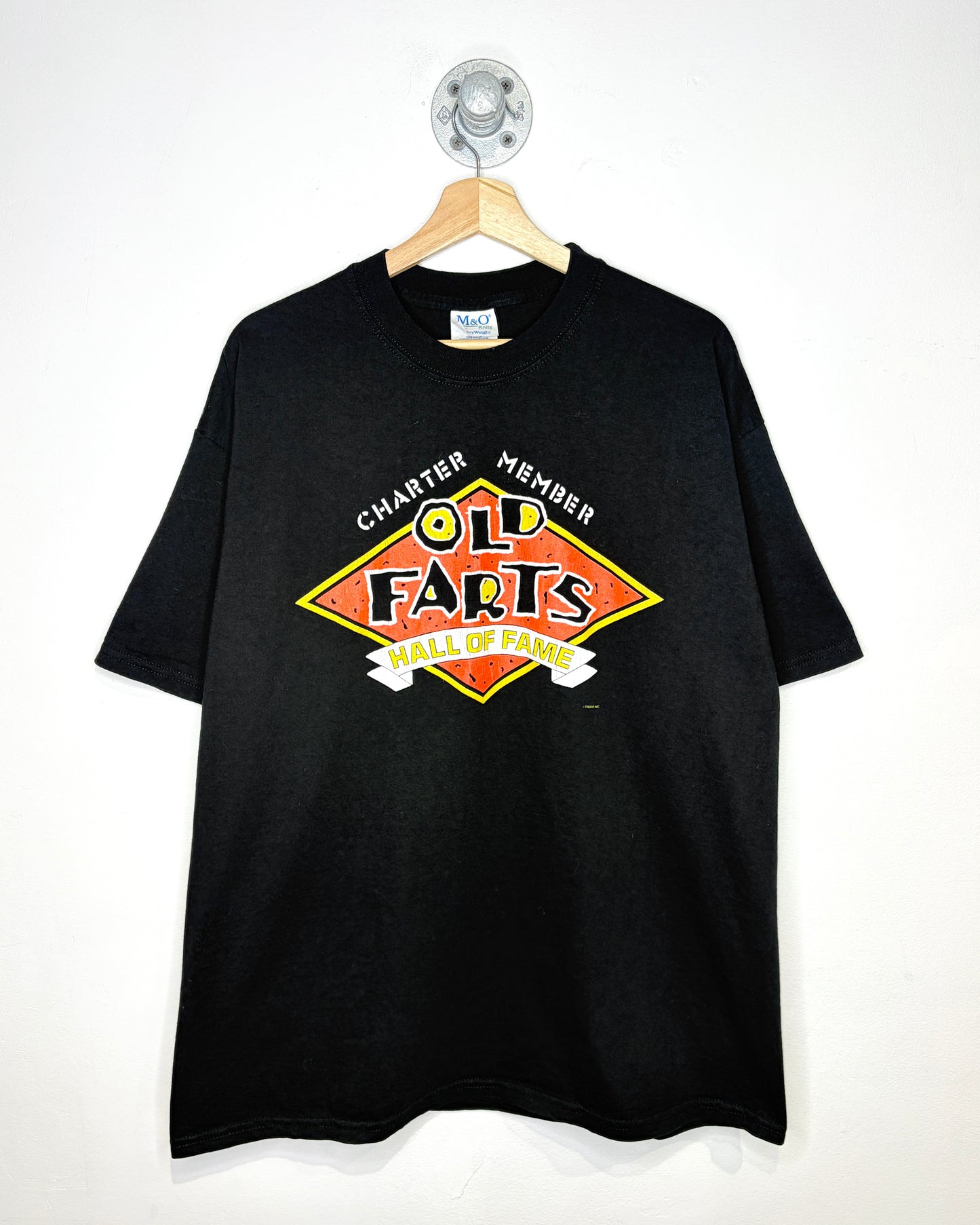 2000s Old Farts Hall Of Fame Black Tee Shirt