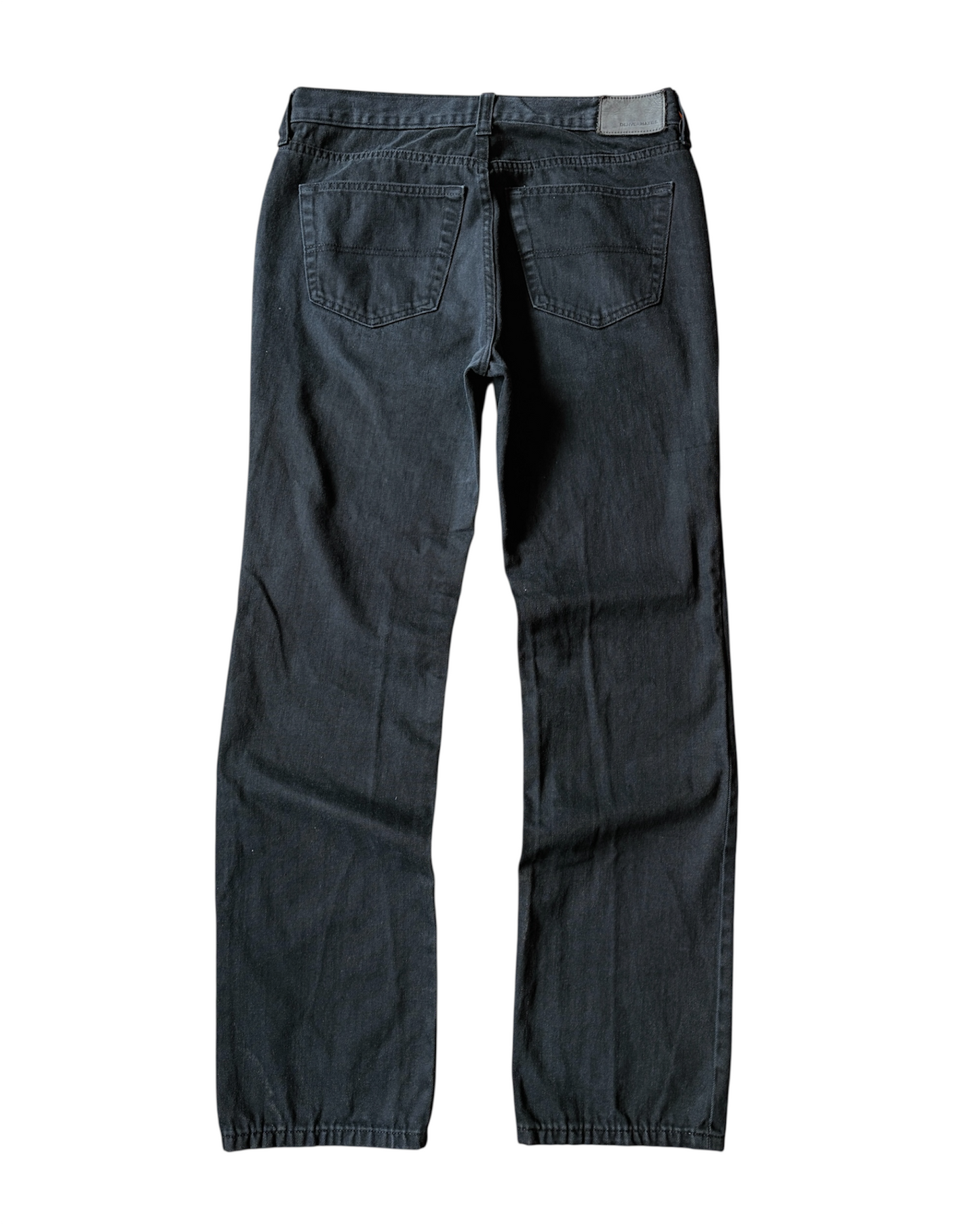 Denver Hayes Jet Black Straight Leg Jeans