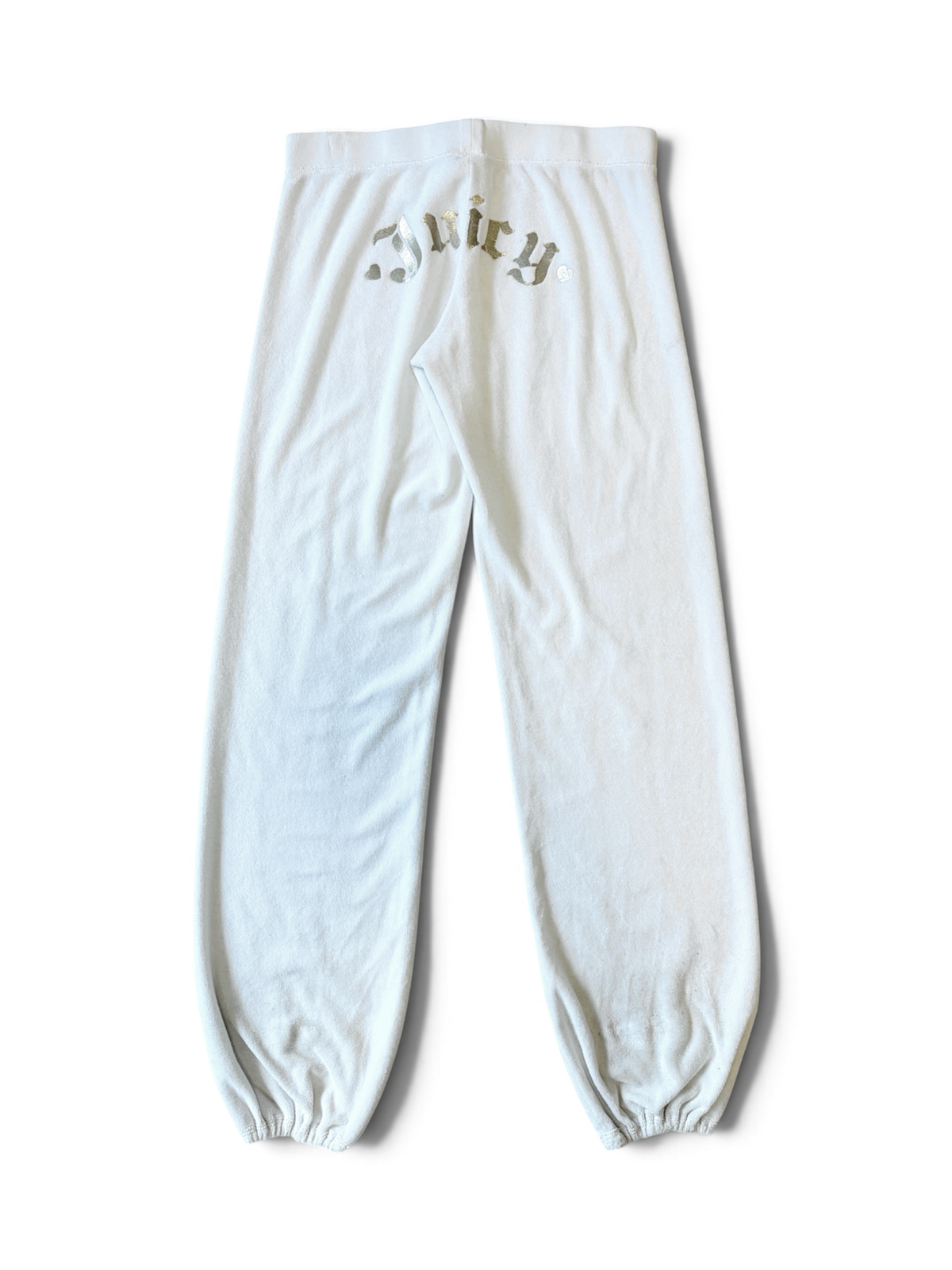 Vintage Y2K Women’s Juicy Couture White Terry Cloth Pants
