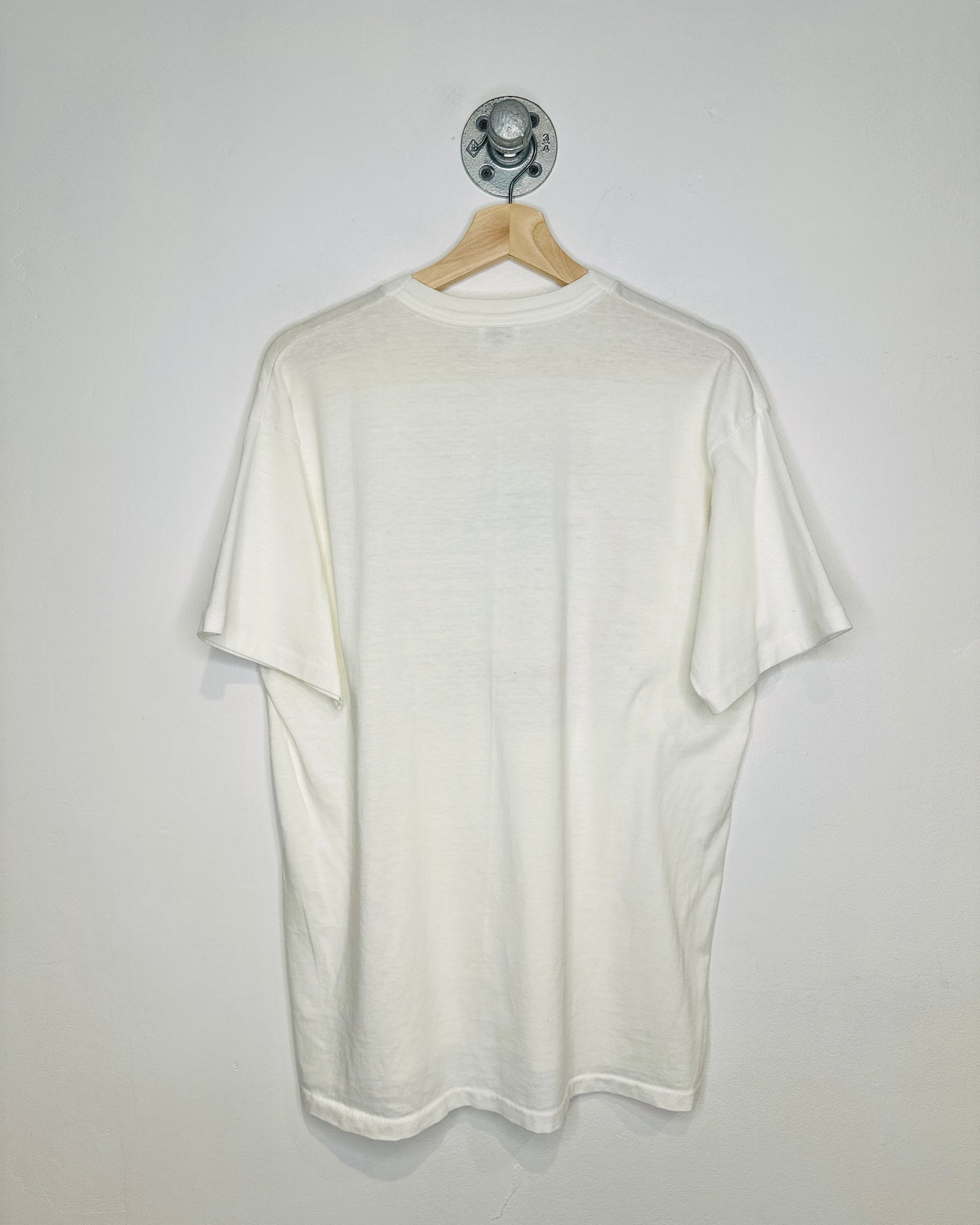 Vintage 1993 “Wanted: Canadian Male” Paper Thin White Tee Shirt