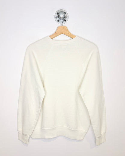 Vintage 1990 Good Help Is Hard To Find! Horse White Crewneck Sweatshirt