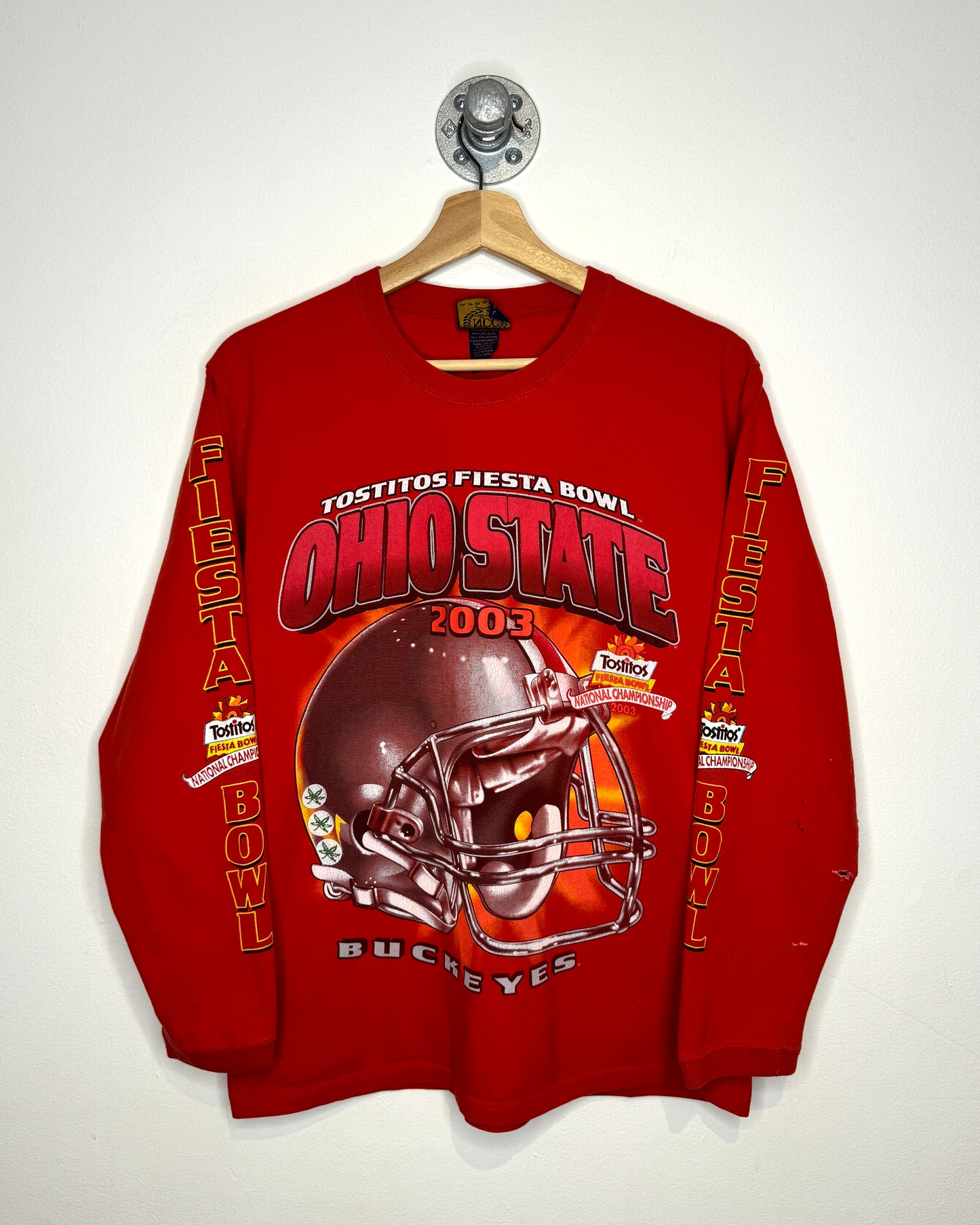 Vintage 2003 Ohio State Tostitos Fiesta Bowl Red Longsleeve Shirt