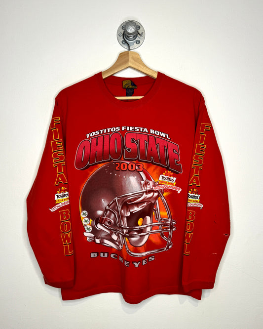 Vintage 2003 Ohio State Tostitos Fiesta Bowl Red Longsleeve Shirt