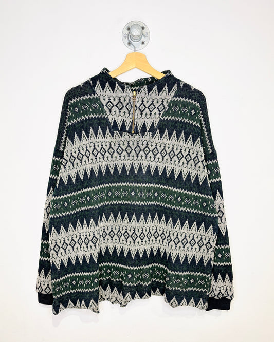 Vintage 90s West Bay Polo Club 1/4 Zip Sweater
