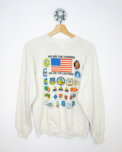 Vintage 1991 Operation Desert Storm Faded And Worn Crewneck Sweatshirt