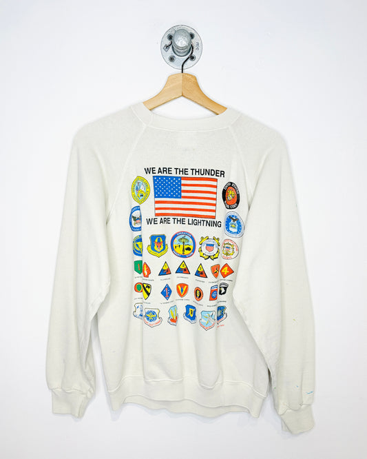 Vintage 1991 Operation Desert Storm Faded And Worn Crewneck Sweatshirt