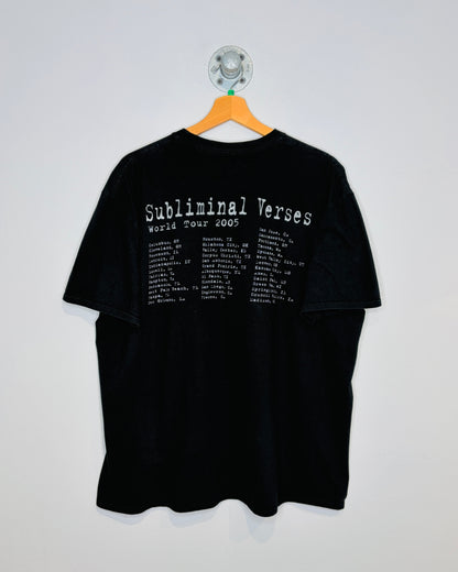 SlipKnot Subliminal Verse Graphic Black Tee Shirt