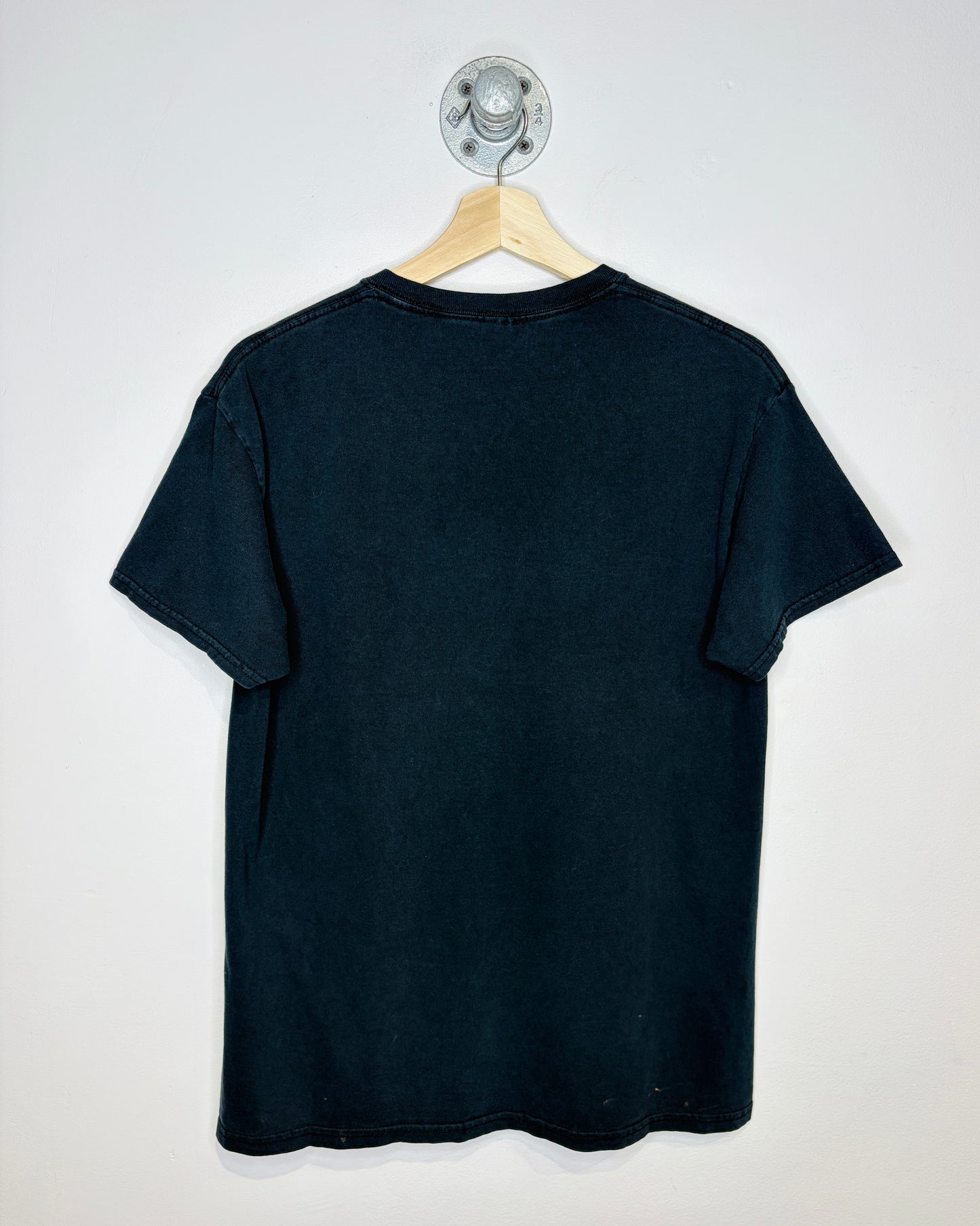 2000s LED Zeppelin U. S. Tour Faded Black Tee Shirt