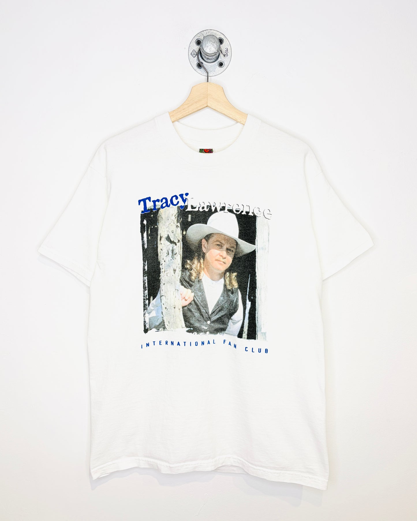 Vintage 90s Tracy Lawrence White Tee Shirt