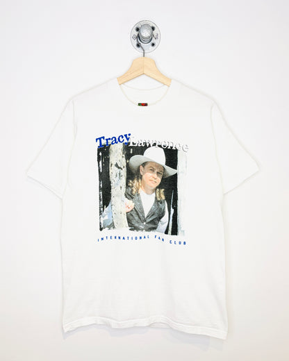 Vintage 90s Tracy Lawrence White Tee Shirt
